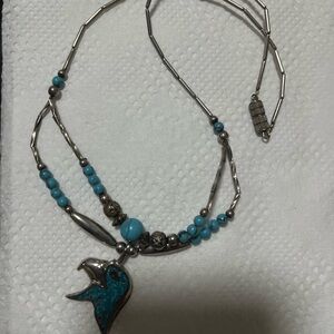 Silver and Turquoise Necklace